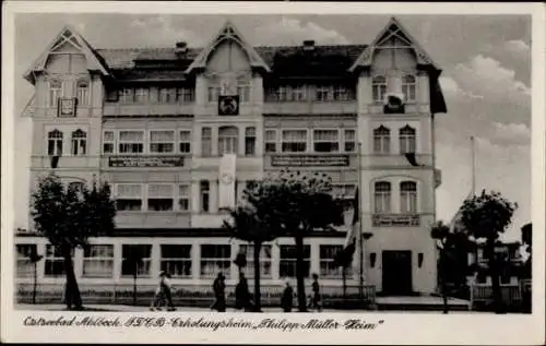 Ak Ostseebad Ahlbeck auf Usedom, Erholungsheim Philipp Müller Heim