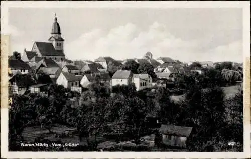 Ak Waren an der Müritz, Gesamtansicht vom Stüde aus