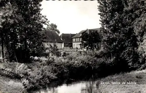 Ak Zeven in Niedersachsen, Teilansicht, Bach Mehde