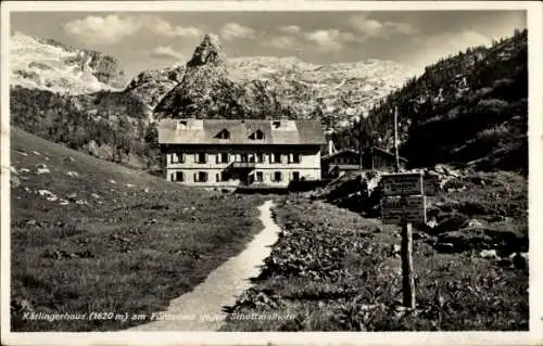 Ak Schönau am Königssee Oberbayern, Funtenseehaus, Kärlingerhaus