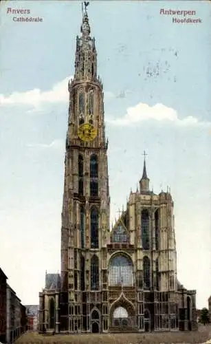 Ak Anvers Antwerpen Flandern, Kathedrale