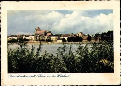 Ak Toruń Thorn Westpreußen, Stadt an der Weichsel