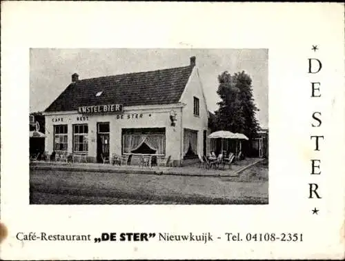 Ak Nieuwkuijk Heusden Nordbrabant, Café Restaurant De Ster