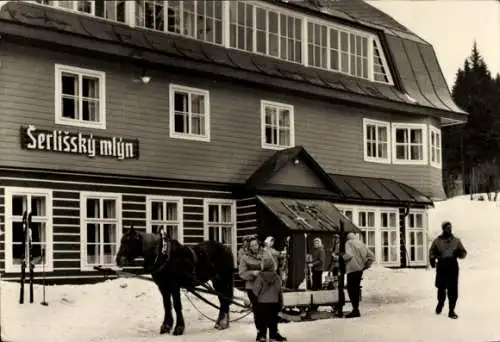 Ak Deštné v Orlických horách Deschney Region Königgratz, Hotel Serlissky mlyn