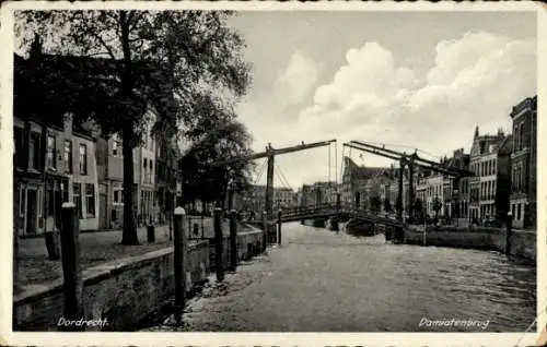 Ak Dordrecht Südholland Niederlande, Damiatenbrug, Dordrecht.