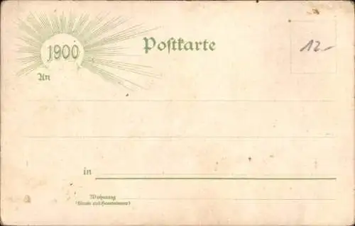 Litho Berlin Wilmersdorf Halensee, Wirtshaus am Halensee, Tanzsaal,Park