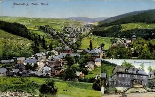 Ak Wallendorf Lichte Thüringer Wald, Wiesers Gasthaus, Fritz Wieser