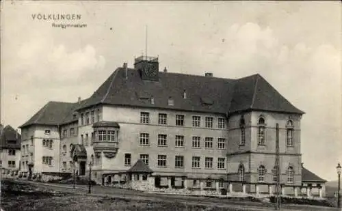 Ak Völklingen im Saarland, Realgymnasium