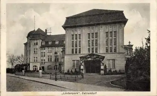 Ak Berlin Zehlendorf, Lindenpark, Zehlendorfer Garnison Res.-Infant-Regt. Nr. 1