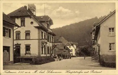 Ak Todtmoos im Schwarzwald, Hauptstraße, Postamt