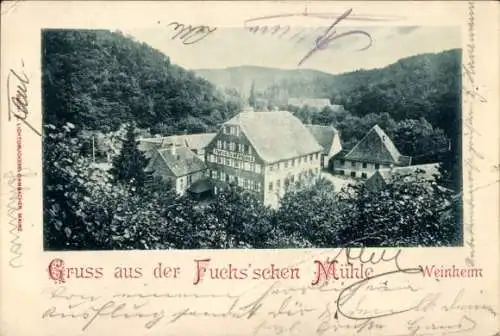 Ak Weinheim an der Bergstraße Baden, Fuchs'sche Mühle