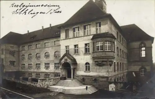 Foto Ak Völklingen im Saarland, Realgymnasium