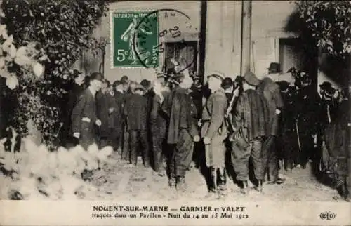 Ak Nogent sur Marne Val de Marne, Le Pavillon, 14.05.1912, Garnier et Valet traques