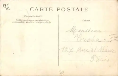 Ak Nogent sur Marne Val de Marne, Garnier et Valet traques, Nuit du 14 au 15 Mai 1912, Le Pavillon