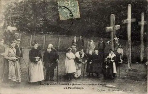 Ak Clichy sous Bois Seine Saint Denis, Notre Dame des Anges, Pilger