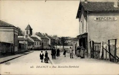 Ak Drancy Seine Saint Denis, Rue Marcelin Berthelot