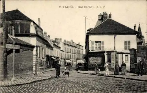 Ak Stains Seine-Saint-Denis, Carnot Straße