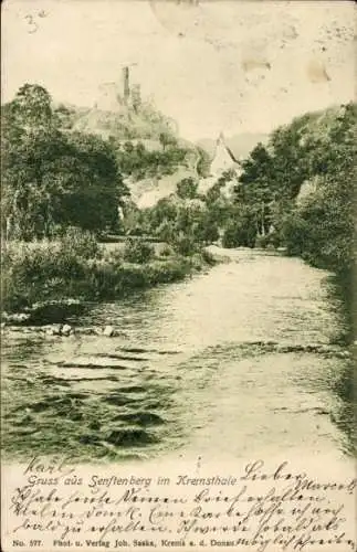 Ak Senftenberg im Kremstal Niederösterreich, Fluss