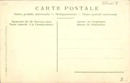 Präge Wappen Briefmarken Passepartout Ak Chur Kanton Graubünden, Stadtansicht