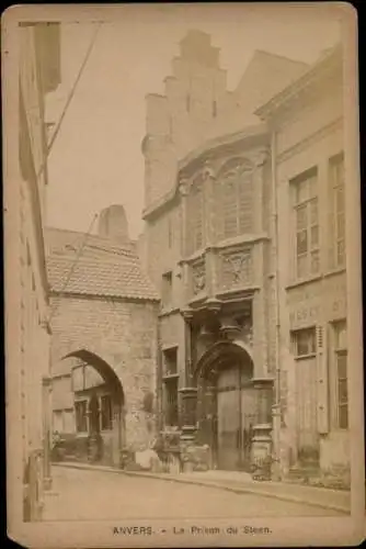 CdV Foto Anvers Antwerpen Flandern, La Prison du Steen