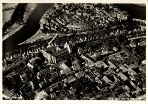 Ak Havelberg in Sachsen Anhalt, Fliegeraufnahme