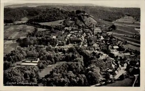 Ak Castell Unterfranken, Fliegeraufnahme