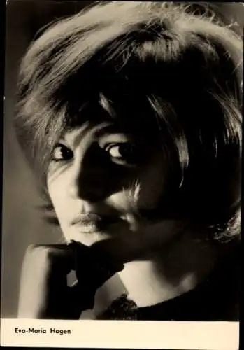 Ak Schauspieler Eva Maria Hagen, Portrait, Film Vergesst mir meine Traudel nicht
