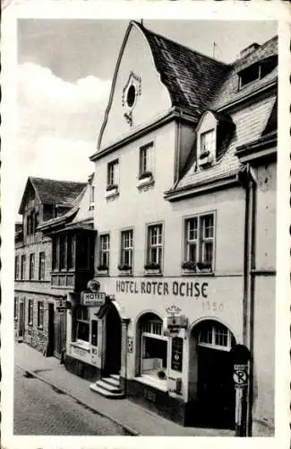 Ak Rhens am Rhein, Hotel Roter Ochse