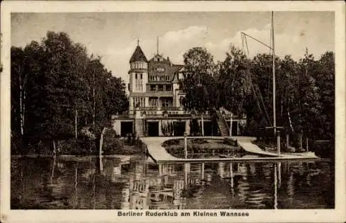 Ak Berlin Zehlendorf Wannsee, Ruderklub