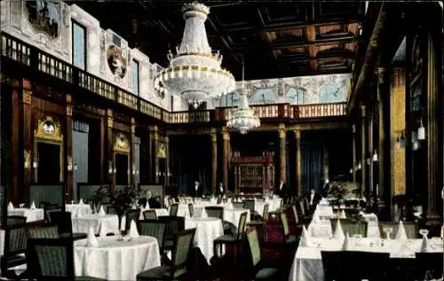 Ak Wiesbaden in Hessen, Neues Kurhaus, Weinsalon