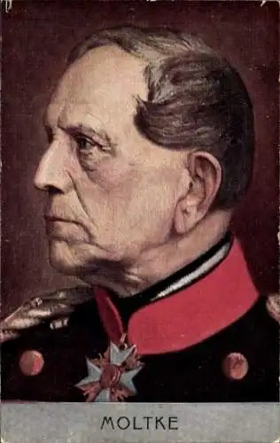 Künstler Ak Generaloberst Helmuth Johannes Ludwig von Moltke, Portrait