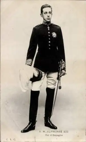 Ak Alfonso XIII, König Alfons 13. von Spanien