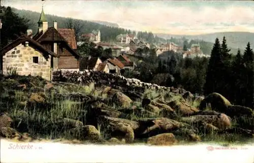 Ak Schierke Wernigerode am Harz, Ortsansicht