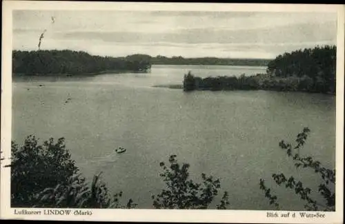 Ak Lindow in der Mark, Blick auf d. Wutz-See