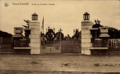 Ak Dinant Wallonien Namur, Citadelle, Entree du Cimetiere francais