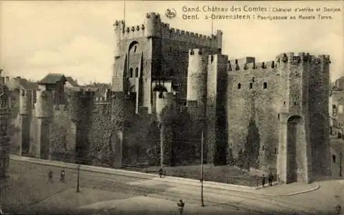 CPA Gand Gand Flandre Orientale, Château des Comtes