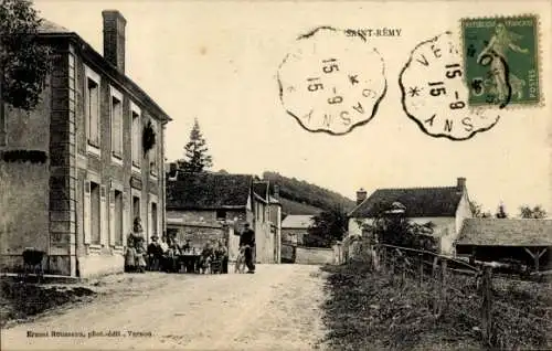 CPA Saint Rémy l'Honoré Yvelines, vue du rue