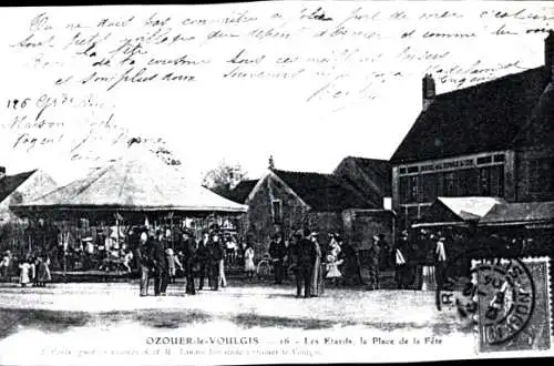 CPA Ozouer le Voulgis Seine et Marne, Place de la Fête, Les Etards