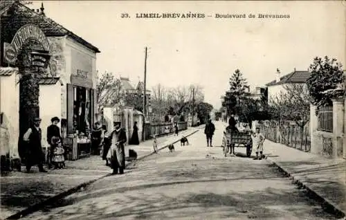 CPA Limeil Brévannes Val de Marne, Boulevard de Brévannes