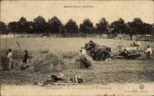 CPA Saint-Ouen-Marne, Vie Champêtre, La Moisson