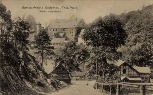 Ak Gräfenthal in Thüringen, Schloss Wespenstein