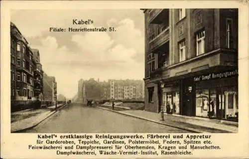 Ak Kabel Dampf Reinigungsanstalt, Filiale Henriettenstraße 51