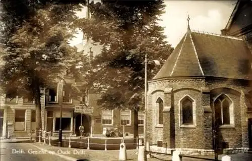 Ak Delft Zuid-Holland Nederland, Gezicht op Oude Delft