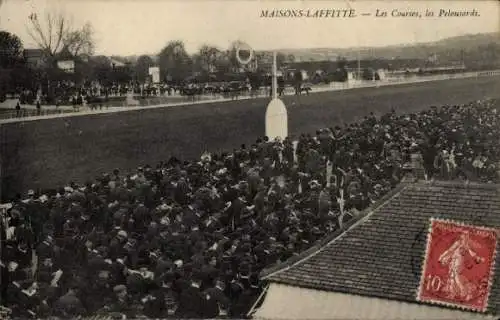 CPA Maisons Laffitte Yvelines,  Les Courses, les Pelousards