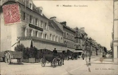 CPA Meulan et Yvelines, Rue Gambetta