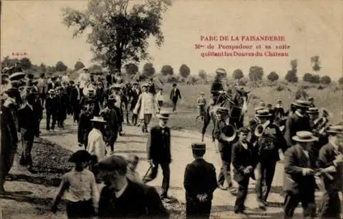 CPA Saint Germain et Laye Yvelines, Parc de la Faisanderie, Umzug, Musikkapelle