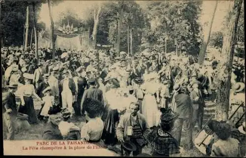 Ak Saint Germain en Laye Yvelines, Parc de la Faisanderie, Place de l'Etoile