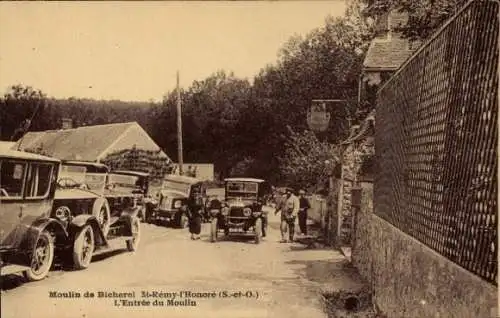 Ak Saint Remy l'Honore Yvelines, Moulin de Bicherel, L'Entree du Moulin