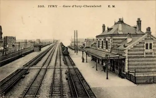 CPA Ivry sur Seine Val de Marne, Gare d'Ivry-Chevaleret