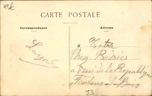 CPA Villemomble Seine Saint Denis, Terminus des Tramways Nogentais
